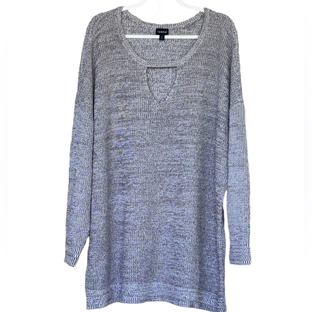 Torrid Marl Keyhole Tunic Sweater Top Shirt Size 4 (4X)